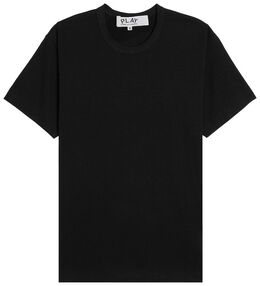 Comme Des Garçons Play: Чёрная футболка 