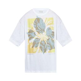 Dries Van Noten: Футболка с цветочным принтом 
