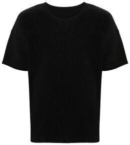 Homme Plissé Issey Miyake: Чёрная футболка 