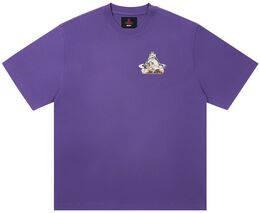 Palace: Фиолетовая футболка 
