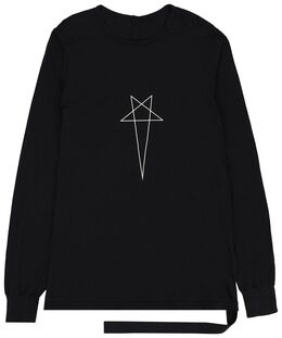 Rick Owens Drkshdw: Футболка  Level с длинным рукавом