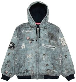 Supreme: Куртка  Work с капюшоном