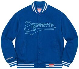 Supreme: Голубая куртка  Mitchell Ness