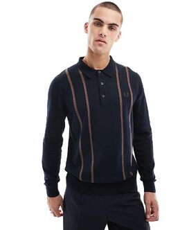 Fred Perry: Поло с длинным рукавом 