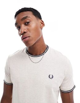 Fred Perry: Белая футболка 
