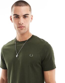 Fred Perry: Футболка цвета хаки 