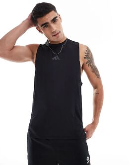 adidas Performance: Чёрная майка 