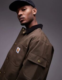 Carhartt WIP: Коричневая куртка 