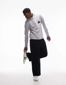 Lacoste: Серая толстовка 