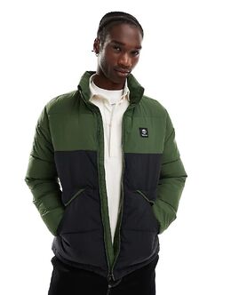Timberland: Двухцветный пуховик 