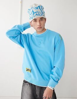 Aape By A Bathing Ape: Синяя толстовка 