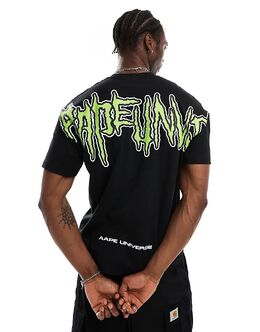 Aape By A Bathing Ape: Чёрная футболка 