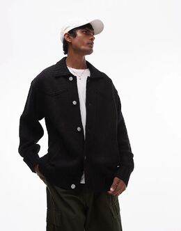 Carhartt WIP: Чёрный кардиган 