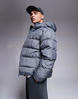 Adidas Originals: Серый пуховик 
