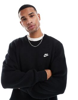 Nike: Чёрный свитер 