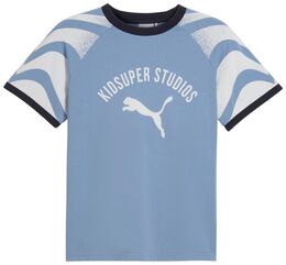 PUMA: Голубая футболка  Kidsuper