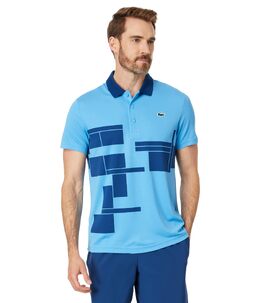 Lacoste: Синее поло  Djokovic