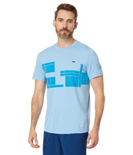 Lacoste: Синяя футболка  Djokovic