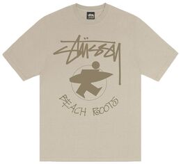 Stussy: Футболка цвета хаки 