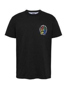 Tommy Jeans: Чёрная рубашка 