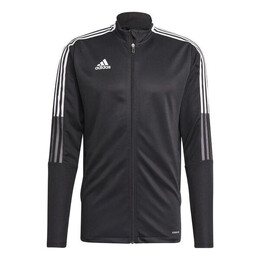 Adidas: Чёрная куртка  Tiro