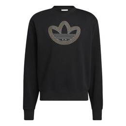 Adidas: Чёрная толстовка  Trefoil