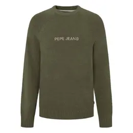 Pepe Jeans: Зелёный свитер 