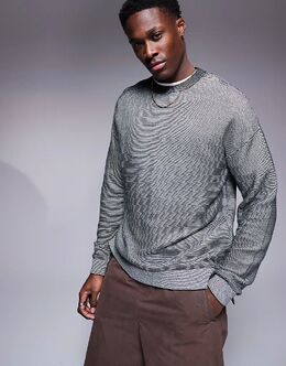 Armani Exchange: Двухцветный свитер 