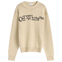 Off-White: Бежевый свитер 