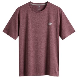 New Balance: Фиолетовая футболка 