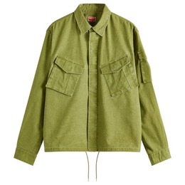 Kenzo: Рубашка цвета хаки 