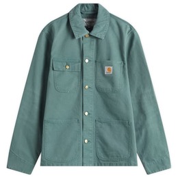 Carhartt WIP: Серебристое пальто 
