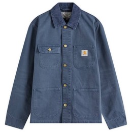 Carhartt WIP: Синее пальто 