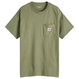 Carhartt WIP: Зелёная футболка 