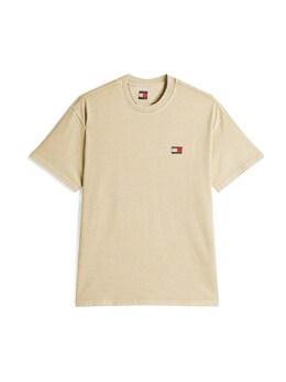 Tommy Jeans: Бежевая рубашка 