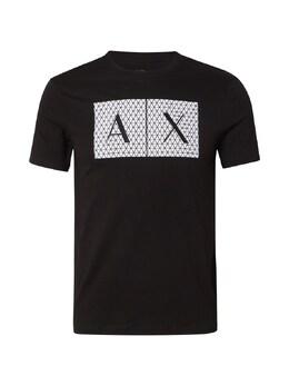 Armani Exchange: Чёрная рубашка 