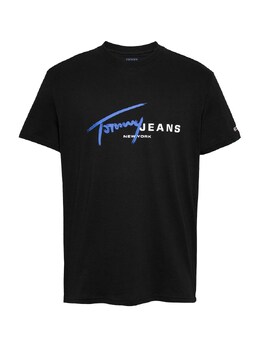 Tommy Jeans: Чёрная рубашка 