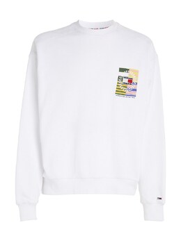 Tommy Jeans: Белая толстовка 