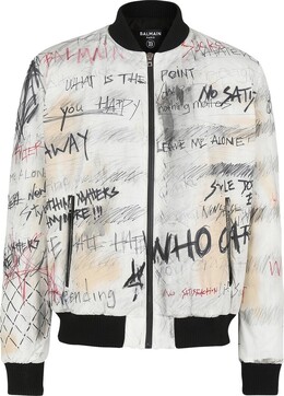 Balmain: Куртка с принтом 