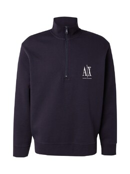 Armani Exchange: Синяя толстовка 