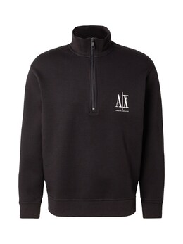 Armani Exchange: Чёрная толстовка 