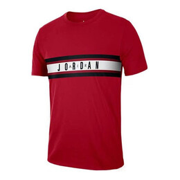 Nike: Красная футболка  Air Jordan