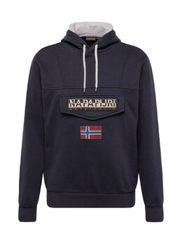 Napapijri: Чёрная толстовка  Burgee