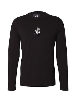 Armani Exchange: Чёрная рубашка 