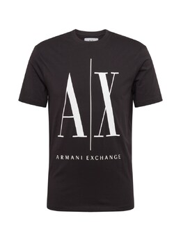 Armani Exchange: Чёрная рубашка 
