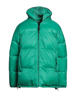 Marni: Зелёный пуховик 