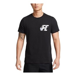 Nike: Чёрная футболка  Football