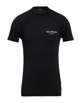 Balmain: Чёрная футболка 