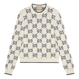 Gucci: Хлопковый свитер  GG