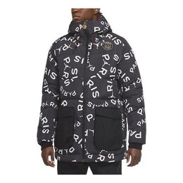Nike: Чёрный пуховик  Paris Saint Germain